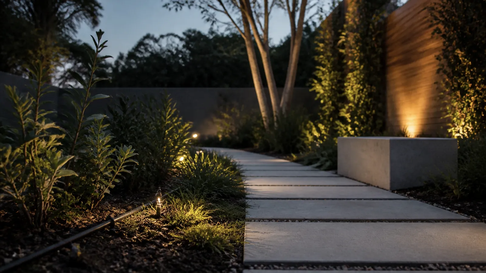 Exterior y jardín: riego, luces y sensores resistentes