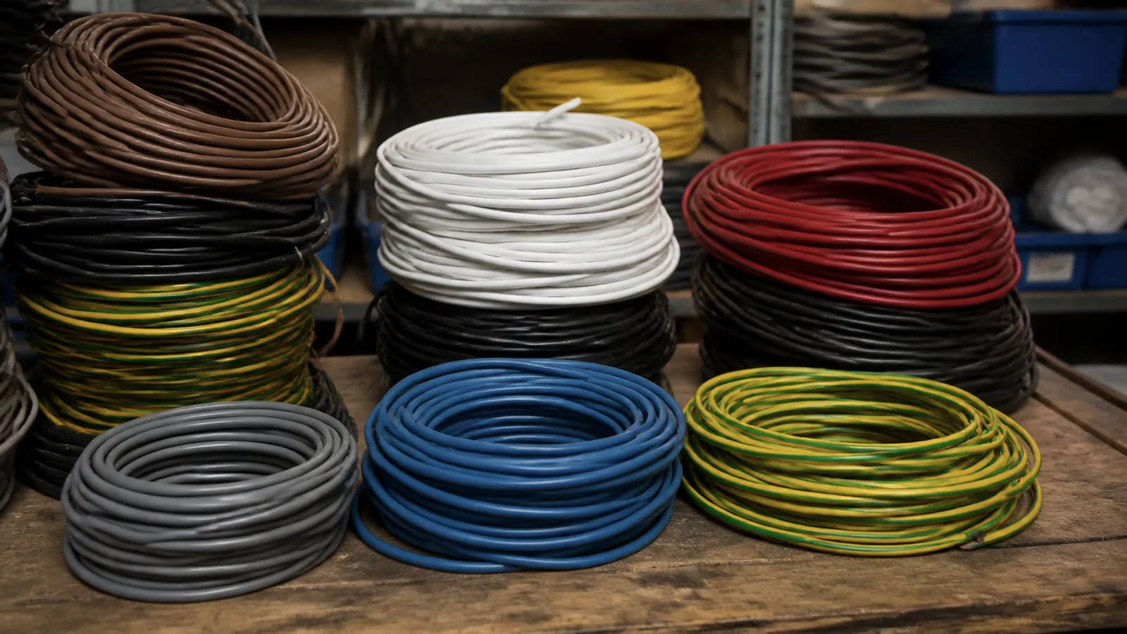 Sección de cable en vivienda: 1,5, 2,5, 4 y 6 mm²